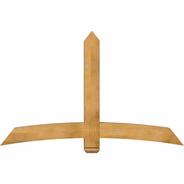 Ekena Millwork Bellingham Rough Sawn Timber Gable Bracket, Western Red Cedar, 72"W x 45"H x 6"D x 6"F, 15/12 Pitch GBW072X45X0606BEL00RWR - main